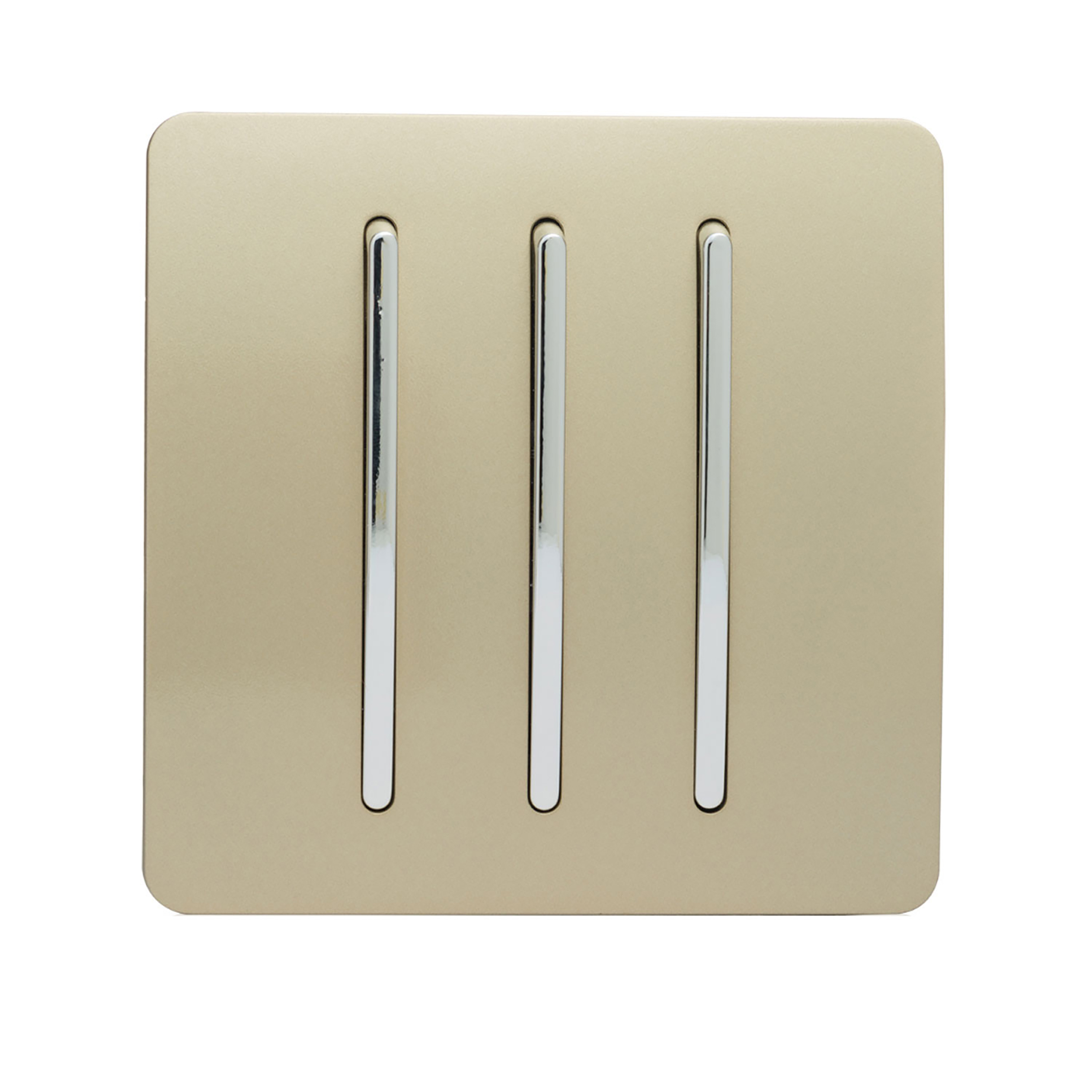 ART-SS6GO  3 Gang 2 Way 10 Amp Rocker Champagne Gold